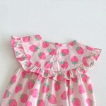 【66-90cm】ロンパース ベビー いちご柄 ノースリーブ - 画像 (7)