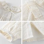 【73-90cm】ブラウス ベビー 無地 ジャカード - 画像 (12)