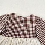 【66-90cm】ロンパース ベビー チェック レイヤード - 画像 (11)
