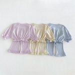 【80-130cm】セットアップ 女の子 ニット フリル スウィート - 画像 (9)