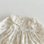 【66-90cm】ロンパース ベビー 韓国風 プリンセス 小花柄 - 画像 (9)