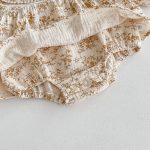 【80-90cm】ロンパース ベビー 丸襟 小花柄 - 画像 (12)