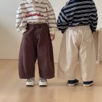 【80-150cm】パンツ キッズ 無地 ベーシック - 画像 (14)