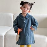 【80-150cm】ジャケットorワンピース キッズ デニム トレンド - 画像 (16)