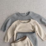 【66-90cm】セットアップ ベビー 韓国風 ニット - 画像 (9)
