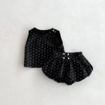 【66-100cm】セットアップ ベビー 花柄キャミ 丸襟 3点セット - 画像 (11)