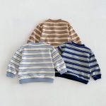 【80-130cm】長袖Tシャツ 男の子 ボーダー ワッペン - 画像 (11)