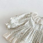 【66-90cm】ロンパース ベビー 丸襟 小花柄 - 画像 (10)