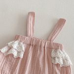 【66-90cm】スサロペット&シャツ ベビー ダブルガーゼ スウィート - 画像 (8)