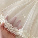 【66-90cm】ロンパース ベビー リボン チュール - 画像 (7)