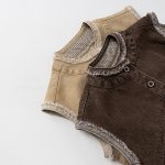 【80-130cm】ベスト キッズ レトロ シンプル ナチュラル - 画像 (5)