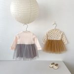 【73-110cm】ワンピース 女の子 カラーバリ メッシュ - 画像 (7)