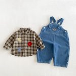 【80-130cm】シャツorサロペット 男の子 ワンプリント デニム - 画像 (10)