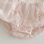 【66-90cm】ロンパース&ドットロン ベビー 蝶結び チュール - 画像 (10)