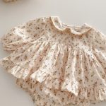 【66-90cm】ロンパース ベビー 小花柄 シンプル - 画像 (8)