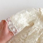 【66-90cm】ロンパース ベビー フラワー 刺繍 レース - 画像 (12)