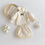 【66-100cm】カバーオールorセットアップ ベビー 小花柄 おしゃれ - 画像 (11)