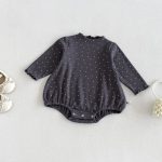 【66-90cm】キャミワンピース＆ドットロンパース レース 蝶結び - 画像 (7)