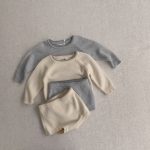【66-90cm】セットアップ ベビー 韓国風 ニット - 画像 (3)