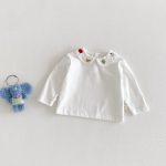 【73-100cm】 サロペットorロンT ベビー チェック 刺繍襟 - 画像 (4)