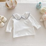 【66-100cm】長袖Tシャツ ベビー服 女の子 おしゃれ 襟付き 刺繍 - 画像 (6)