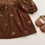 【66-130cm】ロンパースorワンピース 姉妹コーデ 刺繍 コーデュロイ - 画像 (21)