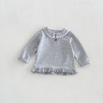 【80-130cm】長袖トップス 女の子 丸襟 フリル かわいい - 画像 (13)