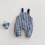 【73-100cm】 サロペットorロンT ベビー チェック 刺繍襟 - 画像 (9)