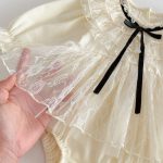 【66-90cm】ロンパース ベビー レース リボン - 画像 (11)