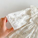 【66-90cm】ロンパース ベビー 韓国風 プリンセス 小花柄 - 画像 (10)