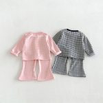 【66-90cm】セットアップ ベビー レトロ チェック - 画像 (7)