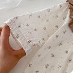 【66-90cm】ロンパース ベビー フリル 小花柄 - 画像 (9)