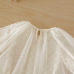 【66-90cm】ロンパース ベビー リボン チュール - 画像 (9)
