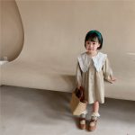 【80-130cm】ワンピース 女の子 韓国風 ナチュラル フリル襟 - 画像 (9)