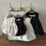 【66-90cm】ロンパース ベビー リボン付き ノースリーブ - 画像 (5)
