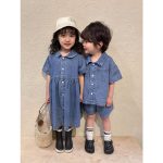 【80-150cm】セットアップorワンピース キッズ デニム おしゃれ - 画像 (17)