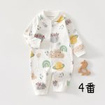 【66-90cm】ロンパース ベビー フラワー シンプル - 画像 (6)