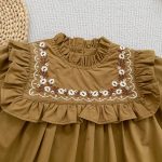 【66-130cm】ロンパースor長袖ワンピース 女の子 姉妹コーデ 刺繍入り - 画像 (20)