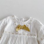【66-100cm】ロンパース&帽子 ベビー 蝶結び レース - 画像 (10)