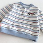 【80-130cm】長袖Tシャツ 男の子 ボーダー ワッペン - 画像 (14)