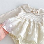 【66-90cm】ロンパース ベビー フラワー チュール - 画像 (10)