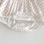 【66-90cm】ロンパース ベビー ドット 丸襟 - 画像 (11)