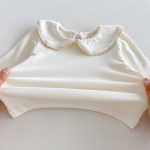 【66-90cm】ロンパース&丸襟トップス ベビー フリル スウィート - 画像 (10)