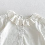 【66-90cm】サロペットロンパース＆レース襟シャツ ベビー チェック - 画像 (9)