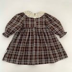 【66-130cm】ロンパースorワンピース ベビー レトロ チェック - 画像 (14)