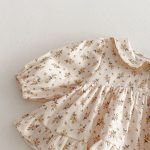 【66-90cm】ロンパース ベビー 小花柄 シンプル - 画像 (11)