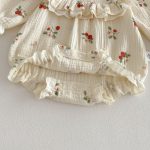 【66-90cm】ロンパース ベビー いちご プリント - 画像 (10)
