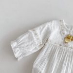 【66-100cm】ロンパース&帽子 ベビー 蝶結び レース - 画像 (11)