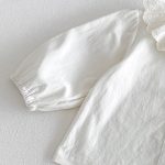 【66-90cm】サロペットロンパース＆レース襟シャツ ベビー チェック - 画像 (10)