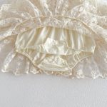 【66-90cm】ロンパース ベビー フラワー 刺繍 レース - 画像 (15)